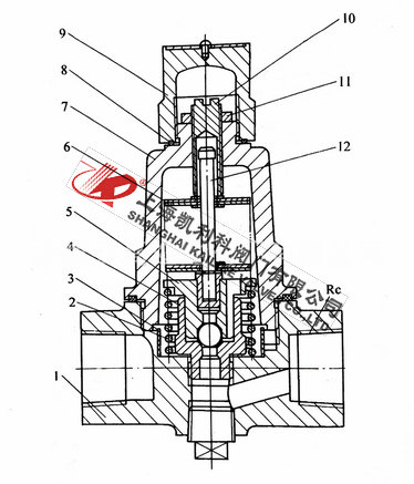 CS18H脈沖式熱動力疏水閥外形結(jié)構(gòu)圖